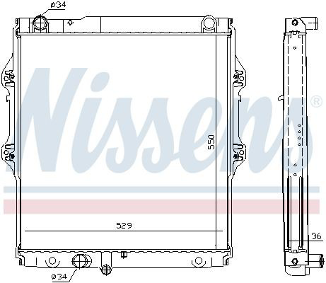 Радіатор охолодження Nissens 64698