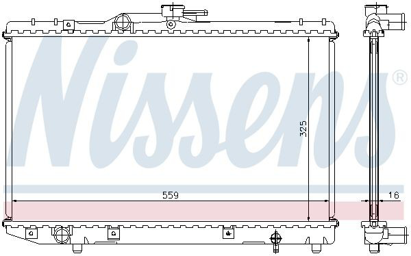 Радіатор основний Nissens 64773 ціна, від 84.90 USD