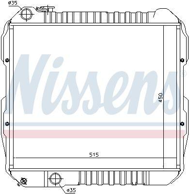 Радіатор охолодження Nissens 64845