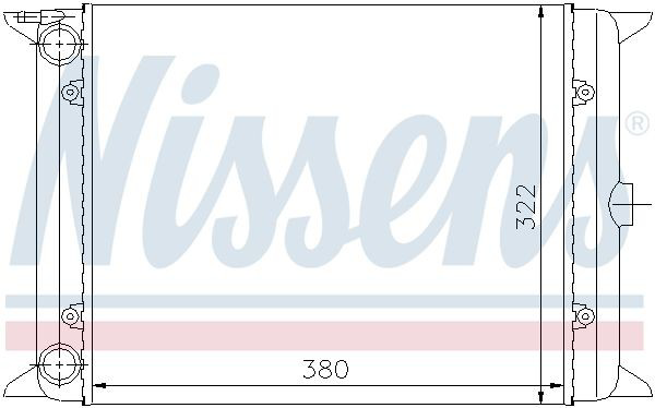 Радіатор основний Nissens 65140 ціна, від 93.71 USD