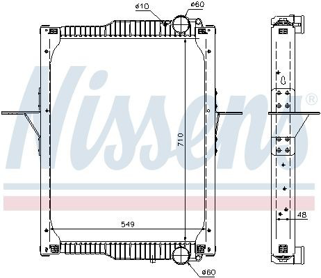 65475 Nissens Радіатор охолодження двигуна