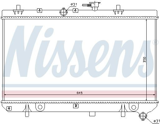 Радіатор основний Nissens 66665 ціна, від 61.02 USD