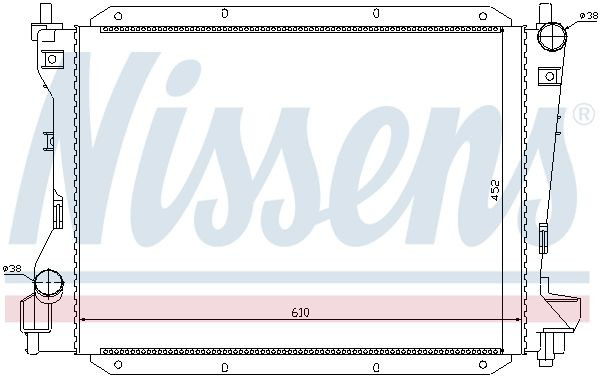 Купити 66703 Nissens Радіатор двигуна