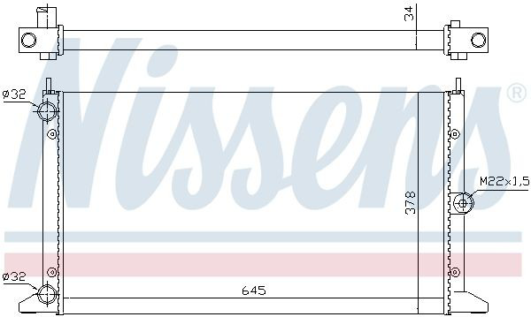 Радіатор 67305 Nissens