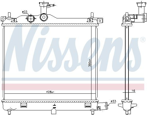 675023 Nissens Радіатор охолодження двигуна