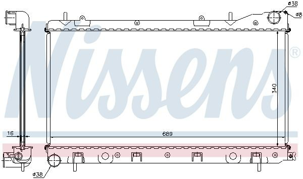 Радіатор охолодження Nissens 67706A