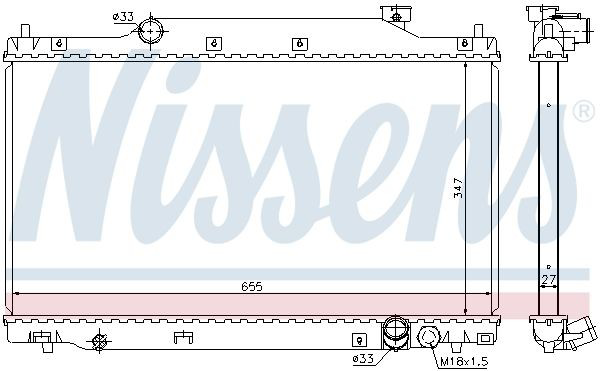 Радіатор основний Polcar 3825083 ціна, від 82.85 USD