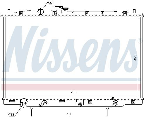 Радіатор основний Nissens 681393 ціна, від 149.93 USD