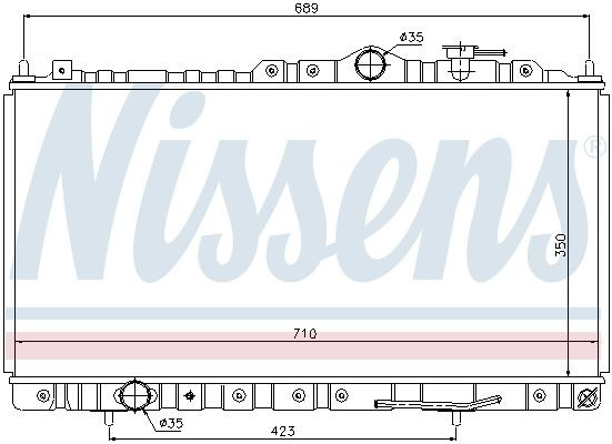 Радіатор охолодження Nissens 68180