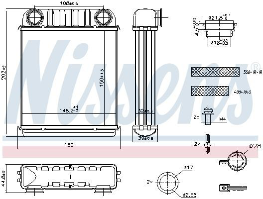 Радіатор пічки (обігрівача) Nissens 707216 ціна, від 52.42 USD