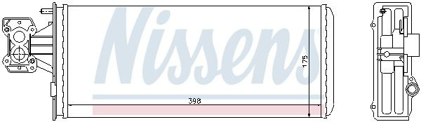Радіатор пічки (обігрівача) Nissens 71804 ціна, від 36.81 USD