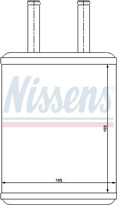 Радіатор пічки 77503 Nissens