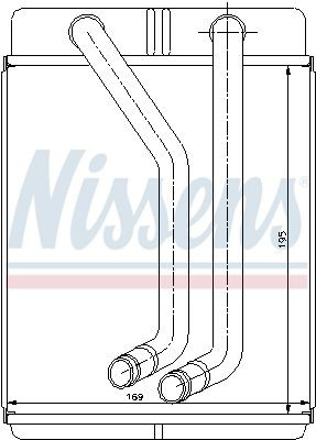 Радіатор обігрівача Nissens 77507