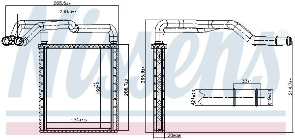 Радіатор пічки (обігрівача) NRF 54453 ціна, від 52.92 USD