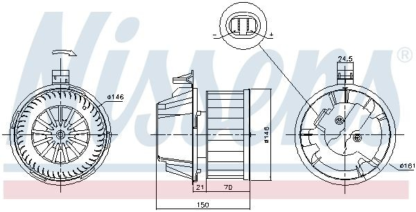 Моторчик пічки Nissens 87384