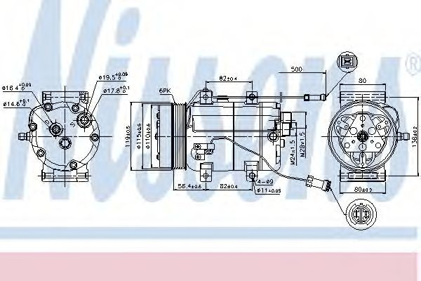 Насос кондиціонера Nissens 89452