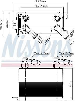 Радіатор масляний Polcar 4333L81 ціна, від 43.70 USD