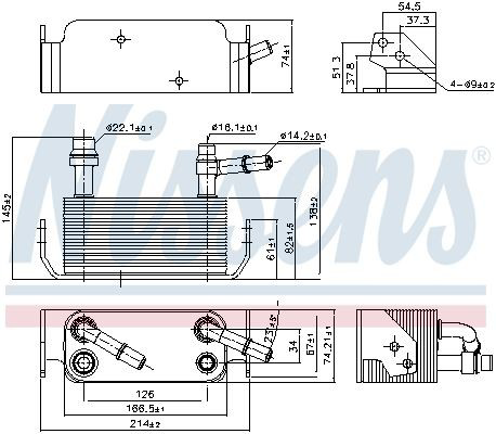 91280 Nissens Радіатор охолодження, АКПП