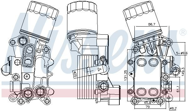 91311 Nissens Корпус маслофільтра