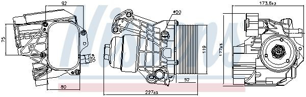 Купити 91312 Nissens Корпус масляного фільтра