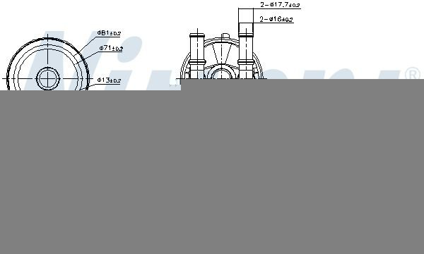 Радіатор охолодження, АКПП Nissens 91506 ціна, від 95.26 USD