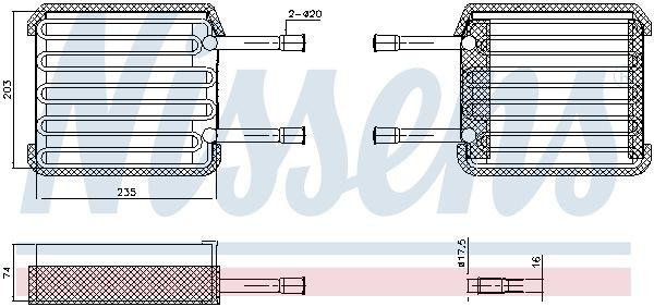 92017 Nissens Охолоджувач повітря