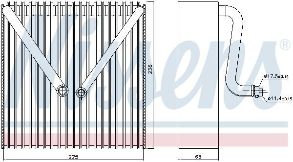 Випарник Nissens 92191