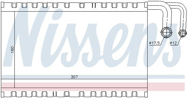 Випарник Nissens 92235