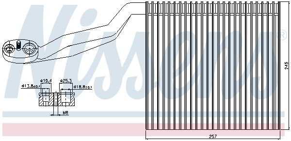 Випарник Nissens 92294