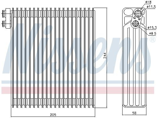 Випаровувач кондиціонера Nissens 92302 ціна, від 3700.53 UAH
