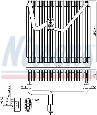 Купити 92339 Nissens Радіатор опалювача салону