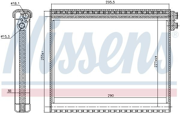 Випаровувач кондиціонера Nissens 92341 ціна, від 78.26 USD