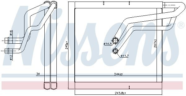 Випаровувач кондиціонера Nissens 92366 ціна, від 108.11 USD
