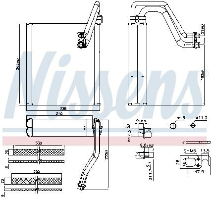 Випаровувач кондиціонера Nissens 92427 ціна, від 118.23 USD