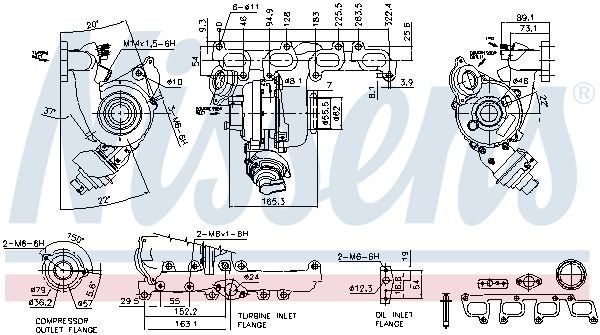 Турбіна Nissens 93076 ціна, від 696.73 USD
