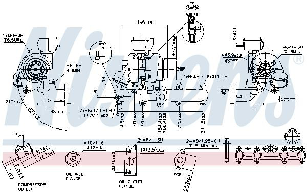 93181 Nissens Турбонаддув