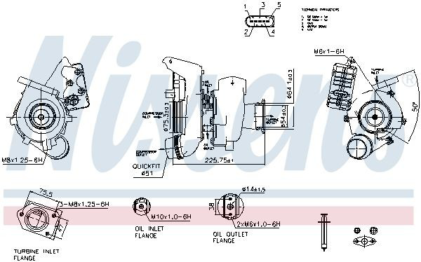 Турбіна Nissens 93328 ціна, від 450.15 USD