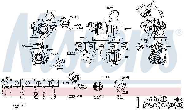 Турбіна Nissens 93430 ціна, від 164.57 USD