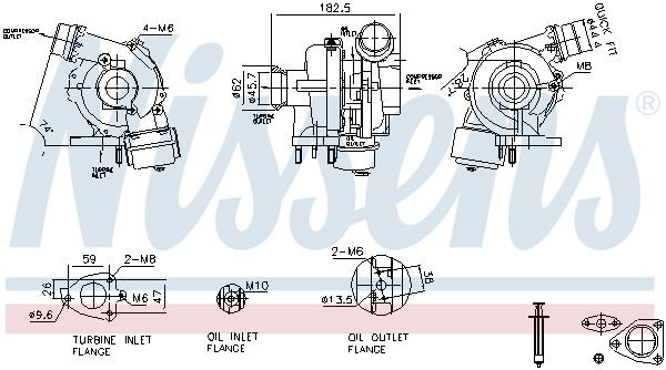 Турбіна Nissens 93450 ціна, від 284.21 USD