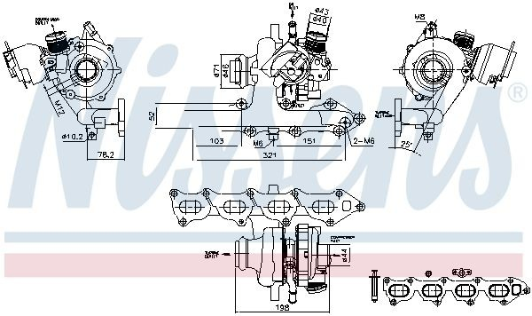Турбіна Peugeot/Citroen 1613424680 ціна, від 604.20 USD