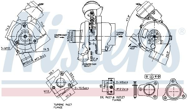 Турбіна Nissens 93497 ціна, від 308.19 USD