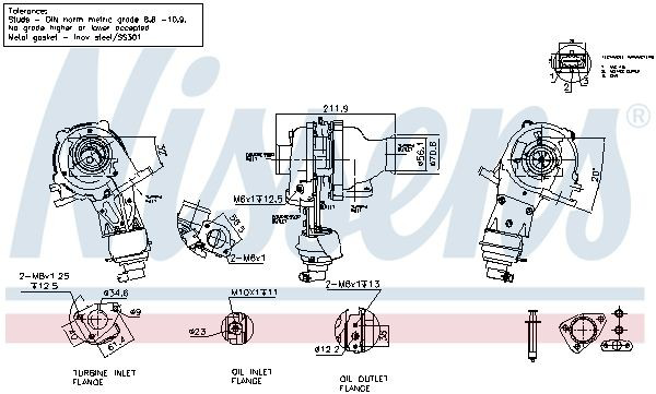 Турбіна Nissens 93625 ціна, від 553.38 USD