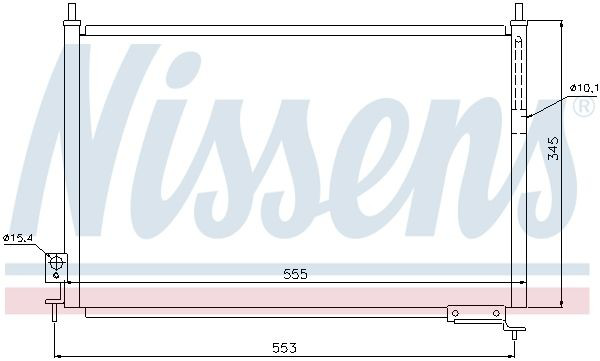 Радіатор кондиціонера 940008 Nissens