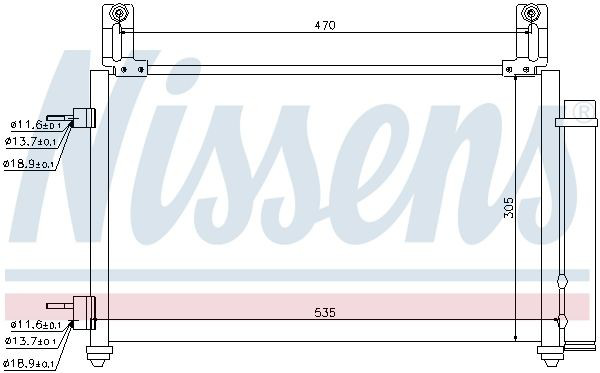 Радіатор кондиціонера 940009 Nissens