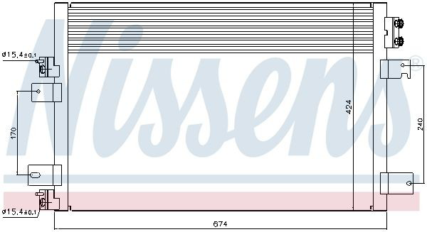 Конденсатор кондиціонера Nissens 940151 ціна, від 82.90 USD