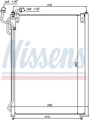 Радіатор кондиціонера 940180 Nissens