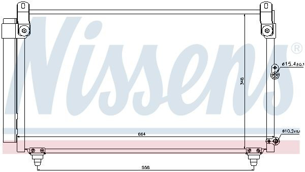 Радіатор охолодження кондиціонера Nissens 940191