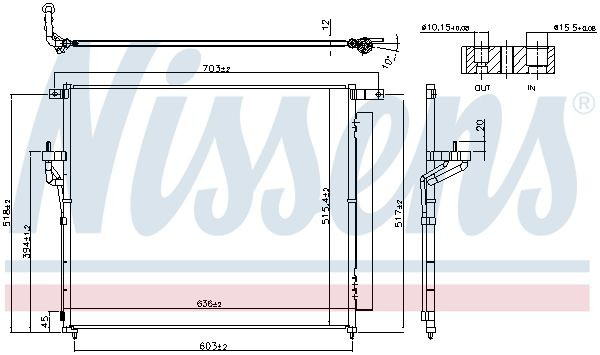 Радіатор кондиціонера 940266 Nissens