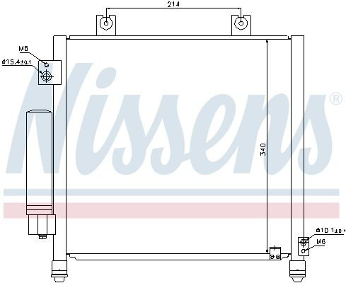 Конденсатор кондиціонера Nissens 940302 ціна, від 122.24 USD