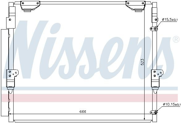 Конденсатор кондиціонера Nissens 940304 ціна, від 128.09 USD